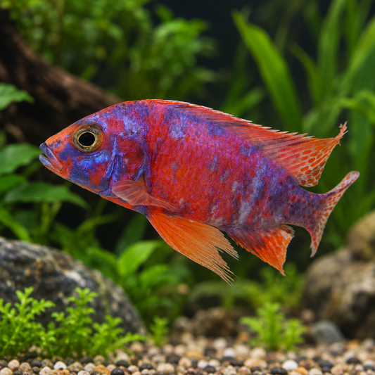 Red & Blue OB Peacock