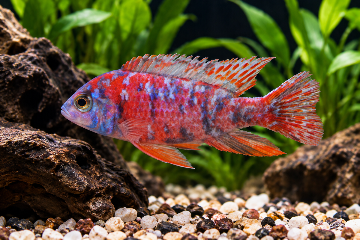 Red & Blue OB Peacock
