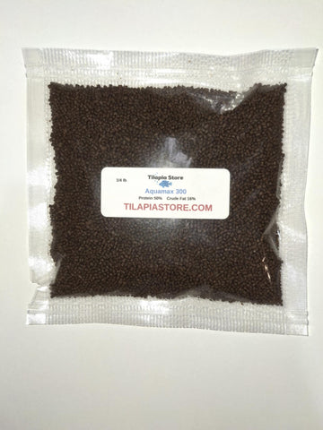 Aquamax 300 Fingerling Fish Food – 1/4 lb floating pellets by Tilapia Store