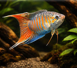 Blue Paradise Gourami adult coloration