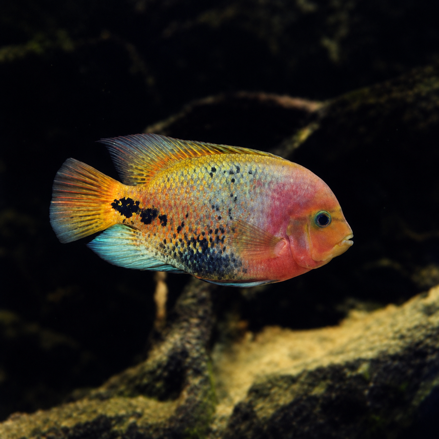 Vieja Cichlids with room around the whole fish